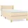 vidaXL Boxspringbett 100 x 200 cm Creme