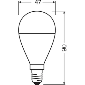 Osram LED Star Classic P 428522 7W E14 warmweiß