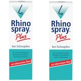 Rhinospray Plus bei Schnupfen Nasenspray Doppelpack 2X10 ml Dosierspray