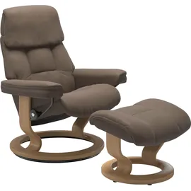 Stressless Relaxsessel "Ruby", braun (mole batick), B:79cm H:98cm T:76cm, Leder BATICK: BATICK ist ein leicht korrigiertes, durchgefärbtes und genarbtes Möbelleder, bei dem die meisten Unebenheiten und Spuren in der Regel entfernt wurden.