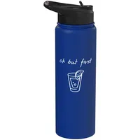 Ok But First Tequila - Lustiger minimalistischer Tequila-Liebhaber Stainless Steel Insulated Water Bottle