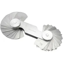 Dasqua 1351-0005 Radiuslehre metrisch 1.0 - 7.0 mm