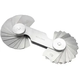 Dasqua 1351-0005 Radiuslehre metrisch 1.0 - 7.0 mm