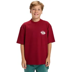 T-Shirt QUIKSILVER "Mercury Worldwide", Kinder, Gr. 14, rot (biking rot), 100% Baumwolle, Kurzarm, Shirts