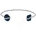 Skagen Sofie Sea Glass Armspange Edelstahl blau 16,50 cm