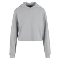 URBAN CLASSICS Oversized Cropped Light Terry Kapuzenpullover Light Asphalt S