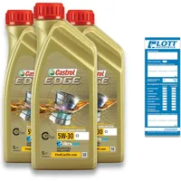 3L Castrol Edge Titanium FST C3 5W-30 Motoröl VW 505 00 505 01 MB 229.31 229.51