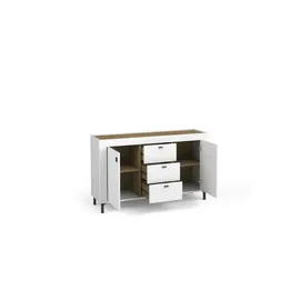 Möbel Kraft Sideboard ¦ weiß ¦ Maße (cm): B: 137 H: 84