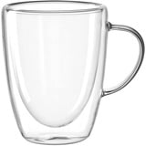 LEONARDO Doppelwandtasse DUO 300 ml, 053062, Glas, 300 milliliters, Transparent