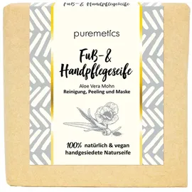 Puremetics Fuß- & Handpflegeseife Aloe Vera Mohn 100 g