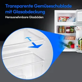 Medion MD37689 Kühl-Gefrierkombination (85 l, 850 mm hoch, Weiß)