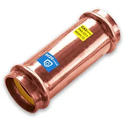 Kupfer Press Kombifitting Schiebemuffe, DVGW, Kontur V, verschiedene Varianten (Ausführung: 35 mm)