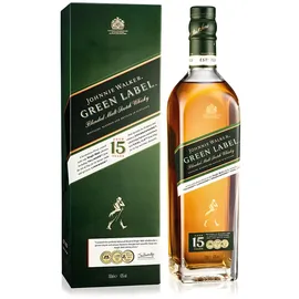 Johnnie Walker 15 Years Old Green Label Blended Scotch 43% vol 0,7 l Geschenkbox
