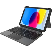 4smarts Tastatur Case 2in1 Solid Smart Connect für Apple iPad (10. Gen.) Grau