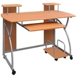 DOTMALL Computertisch Computertisch Braun 110x52x88,5 cm Holzwerkstoff braun|weiß