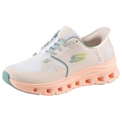 Slip-On Sneaker SKECHERS "GLIDE-STEP PRO", Damen, Gr. 41, beige (beige kombiniert), Textil, Synthetik, sportlich, Schuhe Sneaker, Trekkingschuh, Slipper, Freizeitschuh mit Slip-Ins Funktion