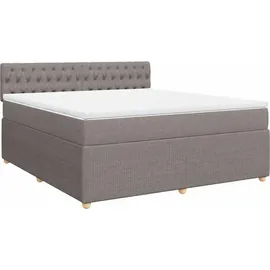 vidaXL Boxspringbett 180 x 200 cm Taupe