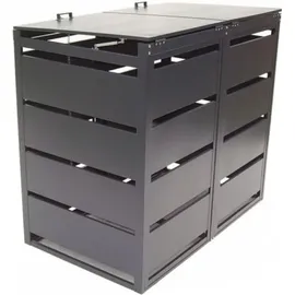 Apex Digital Mülltonnenbox 2er 240 L 57060 grau