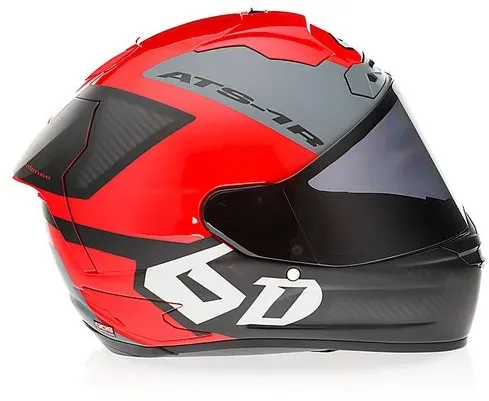 6D ATS-1R Wyman Red Black Helm FIM - XL