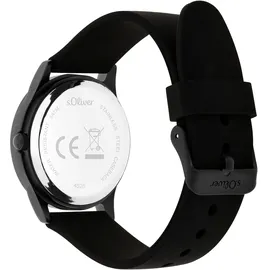 s.Oliver The Black Rush 0 mm Silikonarmband Schwarz