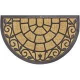 HANSE HOME Kokos 45 x 75 cm Braun/Schwarz