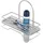 Testrut Wandregal 25 x 15 x 10,5 cm Silberfarben