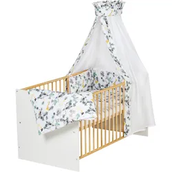 Schardt Babybett mit Ausstattung Classic Gold 70x140 cm, weiss