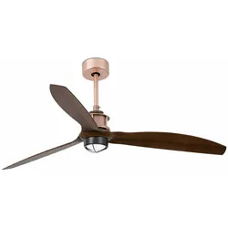 JUST FAN LED DC-Ventilator aus Kupfer/Holz