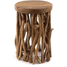 DESIGN DELIGHTS Beistelltisch, Natur, Holz, 30x45x30 cm, Wohnzimmer, Wohnzimmertische, Beistelltische