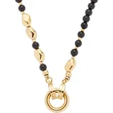 LEONARDO Halskette Dorina Clip&Mix schwarz/Edelstahl, Glas