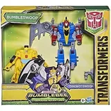 Transformers Bumblebee Cyberverse Adventures Spielzeug Dino Combiners Bumbleswoop 2er-Pack Figuren, ab 6 Jahren, 11 cm groß, F2733, Gelb