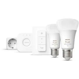 Philips Hue White & Color Ambiance Starterset 2x E27 9 W warmweiß 2 St.