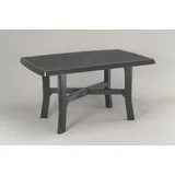 PROGARDEN Rodano Gartentisch 138 x 88 x 72 cm grau