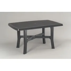 PROGARDEN Rodano Gartentisch 138 x 88 x 72 cm grau