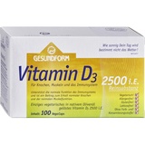 PROVITA Apoth.Market.u.Handels GmbH Gesundform Vitamin D3 2.500 IE Vega-Caps