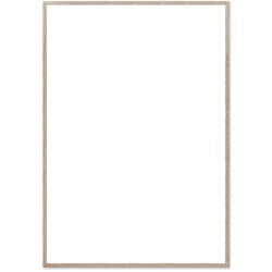 The Poster Club - Bilderrahmen Eiche natur, Echtglas, 70 x 100 cm