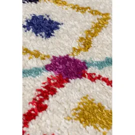 KADIMA DESIGN Moderner Berber-Teppich mit Fransen "Arun Gina" . 80x150 cm Kadima Design