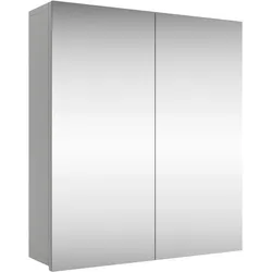Spiegelschrank Mekur ohne Leuchte - weißgrau, 60 cm