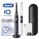Oral B Oral-B iO 7 Elektrische Zahnbürste Black Onyx/White Alabaster mit 2. Handstück
