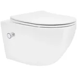 luxebath Wand-WC mit WC-Sitz Weiß Nano-Beschichtung