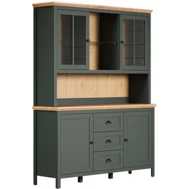 trendteam Buffetschrank Stanton 146 x 198 x 45 cm Tannengrün