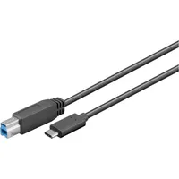 MicroConnect USB3.1CB5 USB Kabel 5 m USB 3.2 Gen 1 (3.1 Gen 1) USB C USB B Schwarz