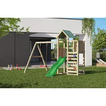 fungoo Spielturm Chester mit Schaukel und Rutsche