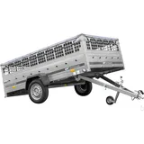 Anhänger 264x150 UNITRAILER GARDEN 265 KIPP mit Gitterwänden, H-0-Rahmen und grauer Plane