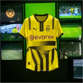 Puma BVB Borussia Dortmund Cup Trikot 2024/25 Kinder 01 faster yellow/black 140