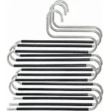 Hosenbügel (3er-set) Aus Rutschfestem Edelstahl, Platzsparend, S-förmig, Für Röcke, Schals Und Handtücher