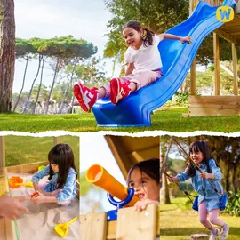 Wickey Spielturm FreeFlyer blau
