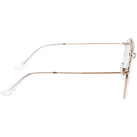 Ray-Ban Round Double Bridge RB3614N 90683F 51-22 transparent bronze-copper/light blue gradient