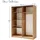 home collective Schwebetürenschrank 180 x 198,5 x 62 cm Beige