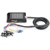Stagg 25020972 SSB StageBox (16 XLRf auf 4 Jack Stecker, 5 m)